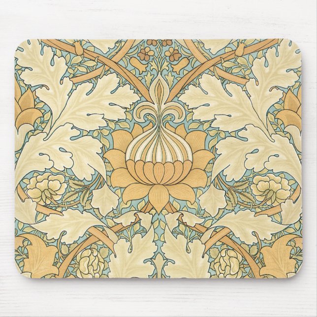 St. James von William Morris, Textile Pattern Mousepad (Vorne)