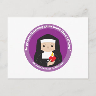 St. Jane Frances de Chantal Postkarte