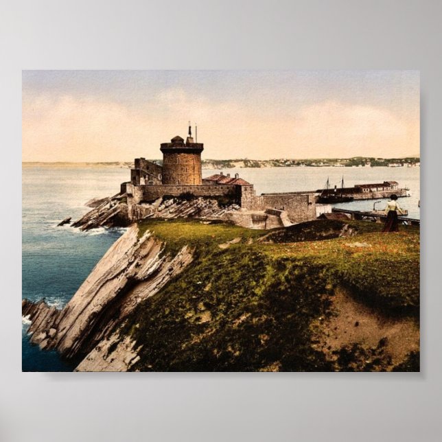 St. Jean de Luz, Fort Socoa, Pyrenäen, Frankreich Poster (Vorne)