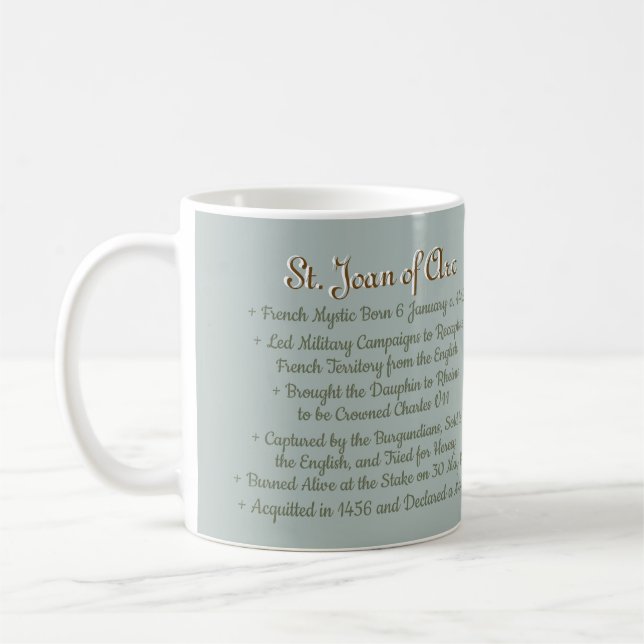 St. Jeanne d'Arc (BF 01) Café Mug 1 (Gauche)