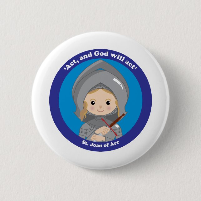 St. Jeanne d'Arc Button (Vorderseite)