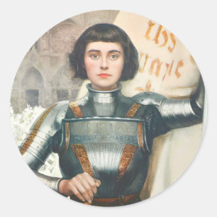 St. Jeanne d'Arc katholische Aufkleber 