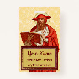 St. Jerome als Kardinal mit Buch (P 004) Ausweis