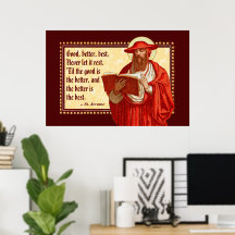 St. Jerome as Cardinal with Motivational Quote