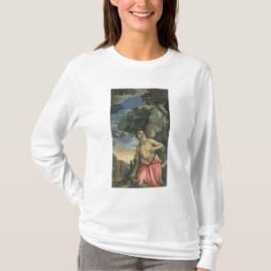 St Jerome im Penitence (Öl auf Leinwand) T-Shirt