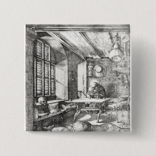 St Jerome in seiner Studie, 1514 Button