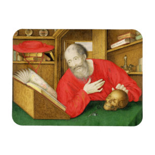 St Jerome in seiner Studie, 1650 (bodycolour und Magnet