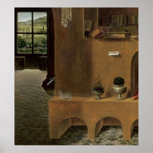 St Jerome in seiner Studie, c.1475 Poster