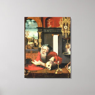 St Jerome in seiner Studie Leinwanddruck