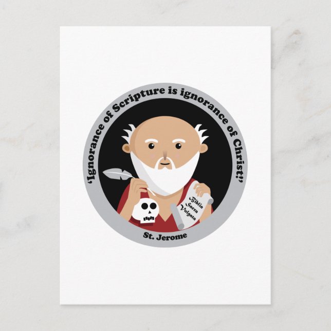 St. Jerome Postkarte (Vorderseite)