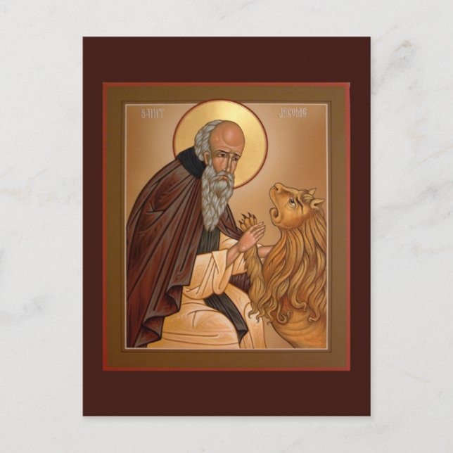 St. Jerome Praetkarte Postkarte (Vorderseite)