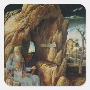 St. Jerome Quadratischer Aufkleber