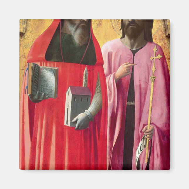 St. Jerome und St. John the Baptist, c.1428-29 Magnet (Vorne)