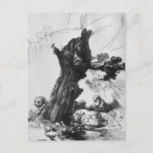 St. Jerome Writing, 1648 Postkarte