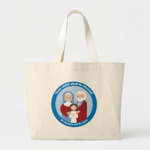 St. Joachim und St Anne Jumbo Stoffbeutel
