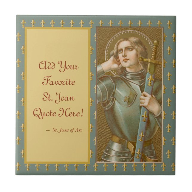 St. Joan of Arc (JM 28) Fliese (Vorderseite)