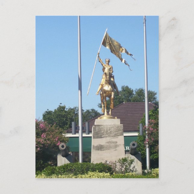 St. Joan of Arc Statue Postkarte (Vorderseite)