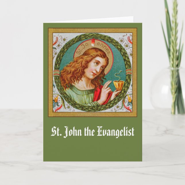 St. Johannes der Göttliche (JMAS 06) Leere Grußkar Karte (Vorderseite)