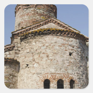 St. Johannes der Täufer Kreuzkirche Quadratischer Aufkleber