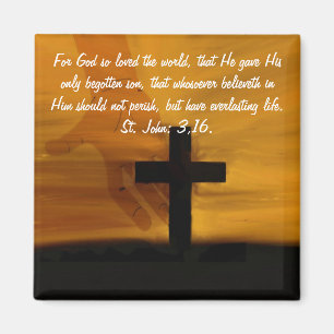 St John 3,16. Aimant