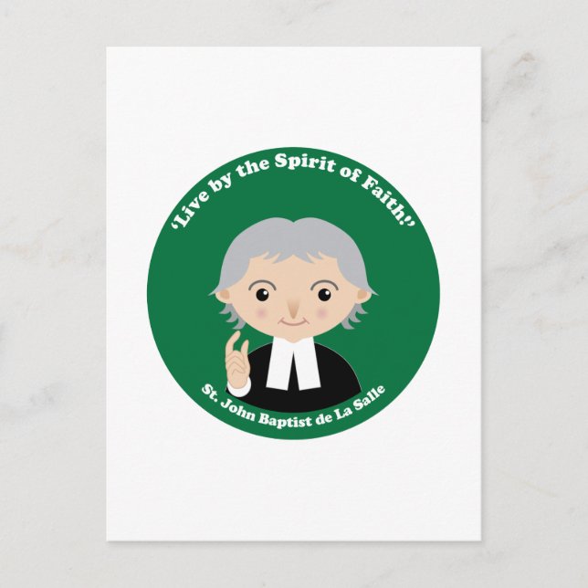 St. John Baptist de La Salle Postkarte (Vorderseite)