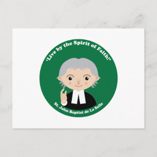 St. John Baptist de La Salle Postkarte