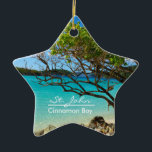 St. John Cinnamon Bay Ceramic Star Ornament<br><div class="desc">Beautiful St John Island, Cinnamon Bay Beach star ceramic ornament! This lovely double sided tropical ornament features a breathtaking view of St. John USVI's popular beach Cinnamon Bay! This ornament comes in different shapes too! It is a wonderful addition to your ornament collection, and a great gift for family or...</div>