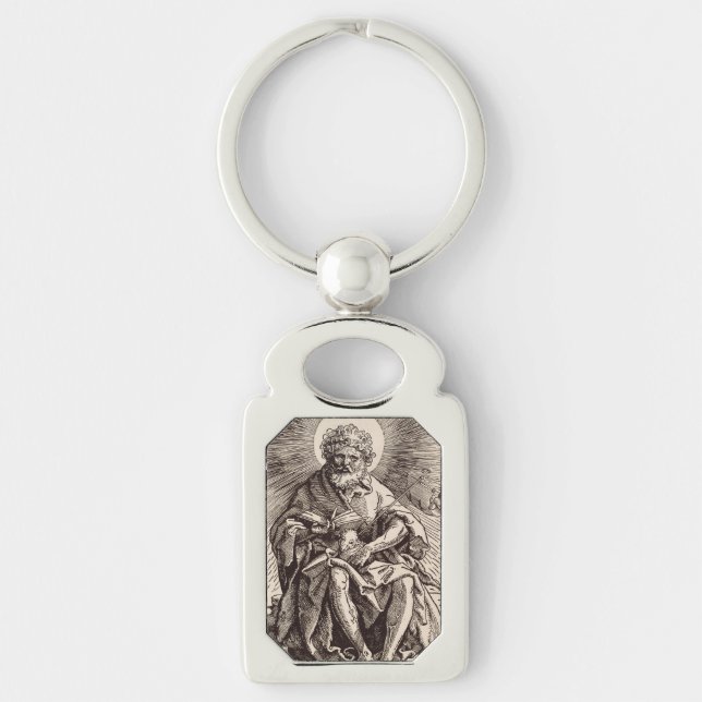 St. John der Täufer Holt das Lamm Schlüsselanhänger (Vorderseite)