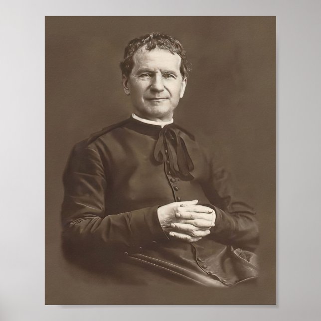 St John Don Bosco Katholische Heilige Poster (Vorne)