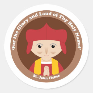 St. John Fisher Runder Aufkleber