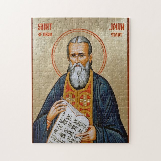 St. John Kronstadt Orthodox Christian Icon (Vertikal)