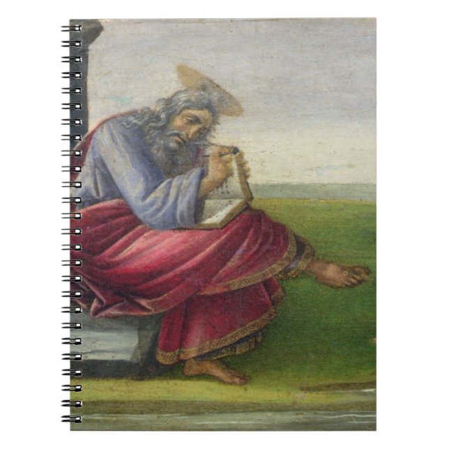 St John le divin sur Patmos, écrivant le livre (Devant)