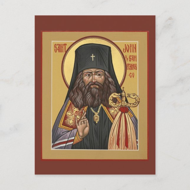 St. John of San Francisco Postkarte (Vorderseite)
