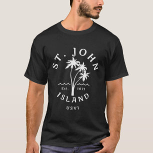 St John Original Jungfrau Islands Beach Novelle Ar T-Shirt