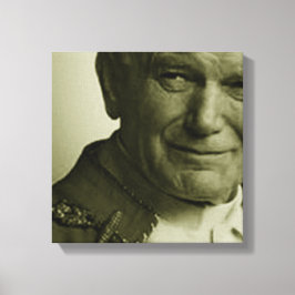 ST JOHN PAUL II LEINWANDDRUCK