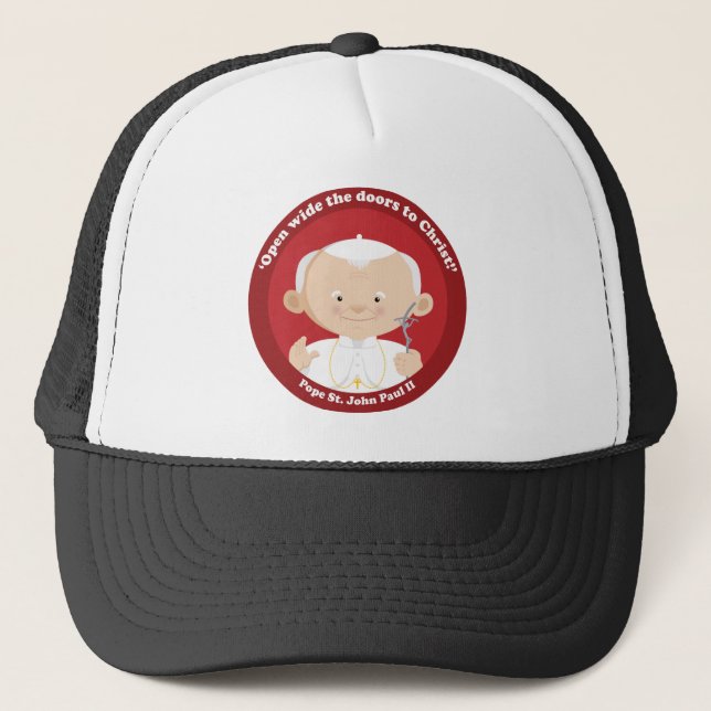 St John Paul II Truckerkappe (Vorderseite)