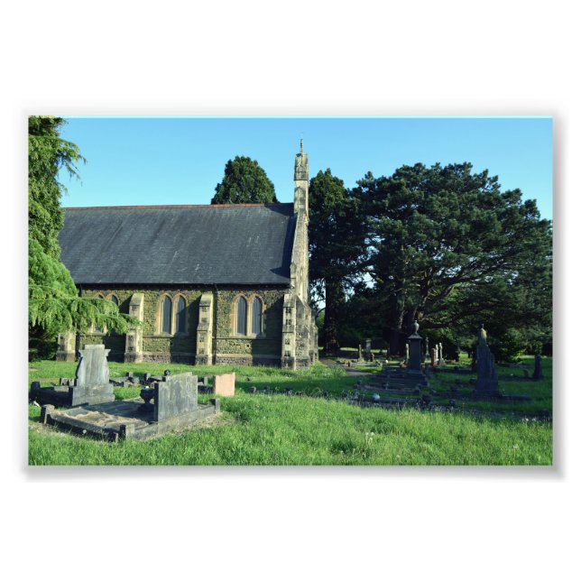 St John the Baptist Kirche, Rogerstone Fotodruck (Vorne)