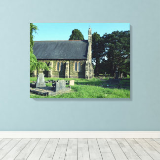 St John the Baptist Kirche, Rogerstone Leinwanddruck