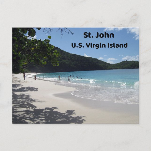 St. John, U.S. Jungfrau Island Postkarte (Vorderseite)