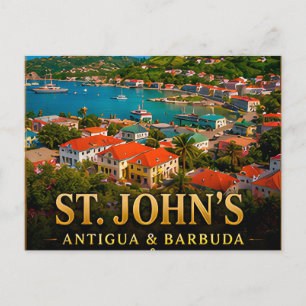 St. John's Antigua und Barbuda Regionale Kultur Postkarte