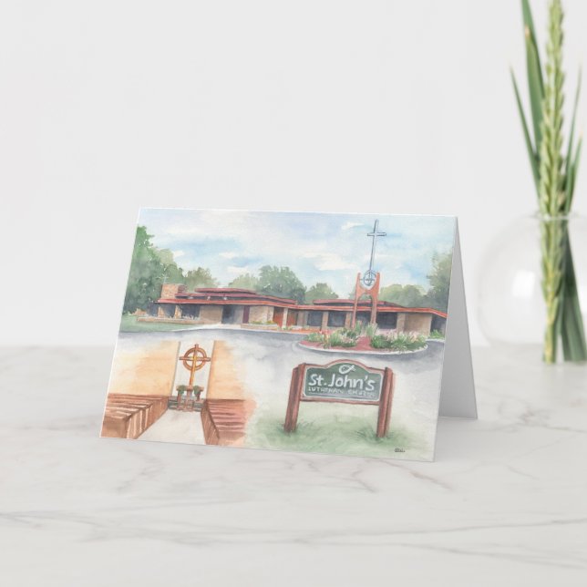 St. John's Church Evansville, WI - 5x7 Card Karte (Vorderseite)