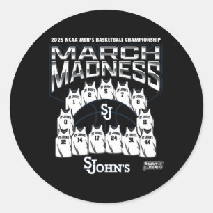 St. John's March Madness 2025 Herren Sketll Nil Runder Aufkleber
