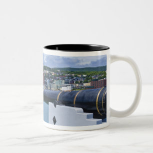 St. John's, Neufundland, Kanada, die Uferpromenade Zweifarbige Tasse