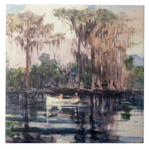 St. John's River, Florida von Winslow Homer Fliese