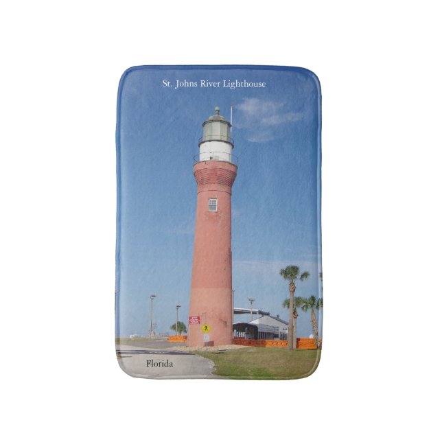 St. Johns River Lighthouse bathmat Badematte (Vorderseite Vertikal)