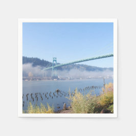 St- Johnsbrücke, Portland Oregon Serviette