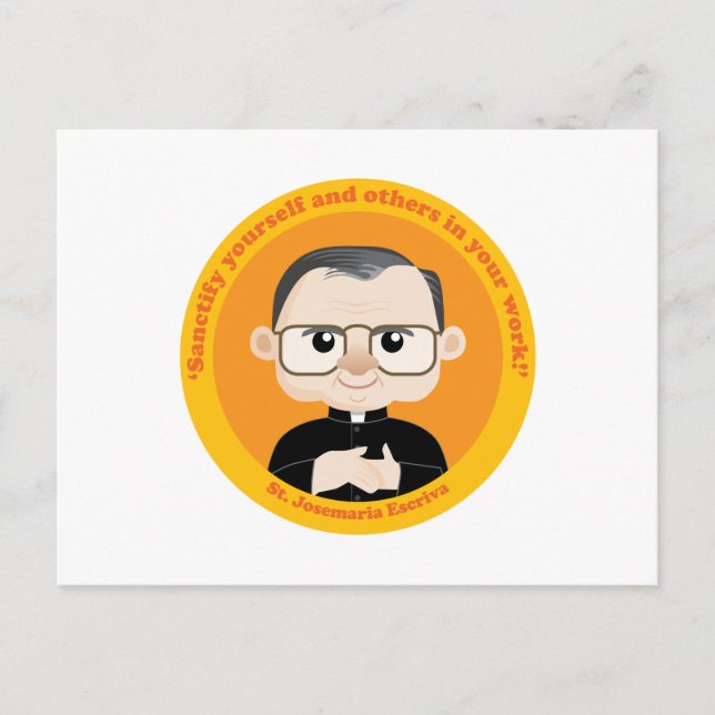 St. Josemaria Escriva Postkarte (Vorderseite)