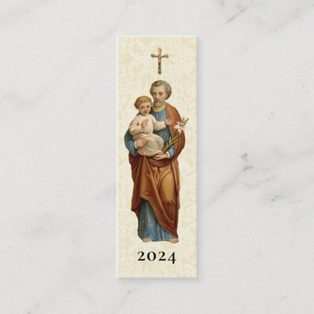 St. Joseph Altar Festtag Heilige Karte Gefallen (Vorderseite)