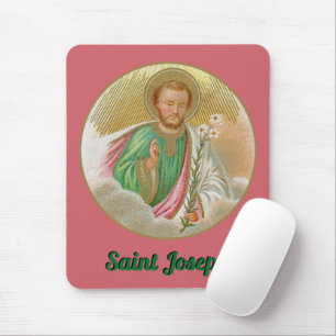 St. Joseph auf einer ‚Pilgerkarte‘ (Detail; B 01) Mousepad
