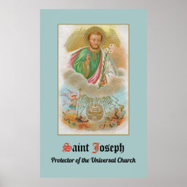 St. Joseph aus einer "Pilgerkarte" (B 01) Poster